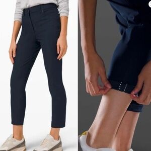 LIKE NEW Lululemon City Sleek 5 Pocket 7/8 Pant True Navy Size 6